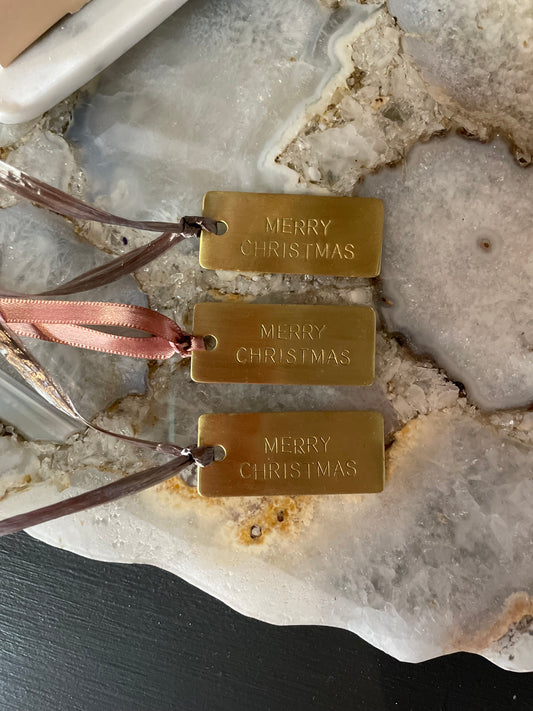Brass Tag - Merry Christmas